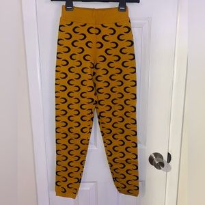 Moon/crescent print knit legging